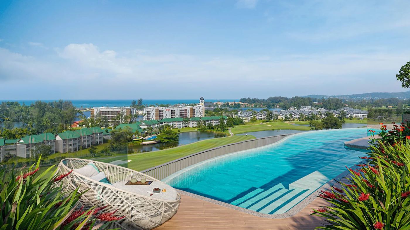Laguna Phuket、Angsana Golf Residences Topaz 頂層單位天台露台的電腦效果圖
