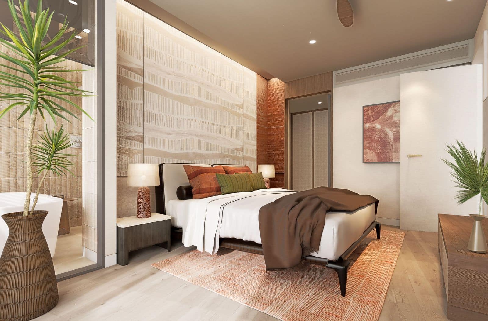 Angsana Golf Residences Topaz 两居室一间卧室的效果图
