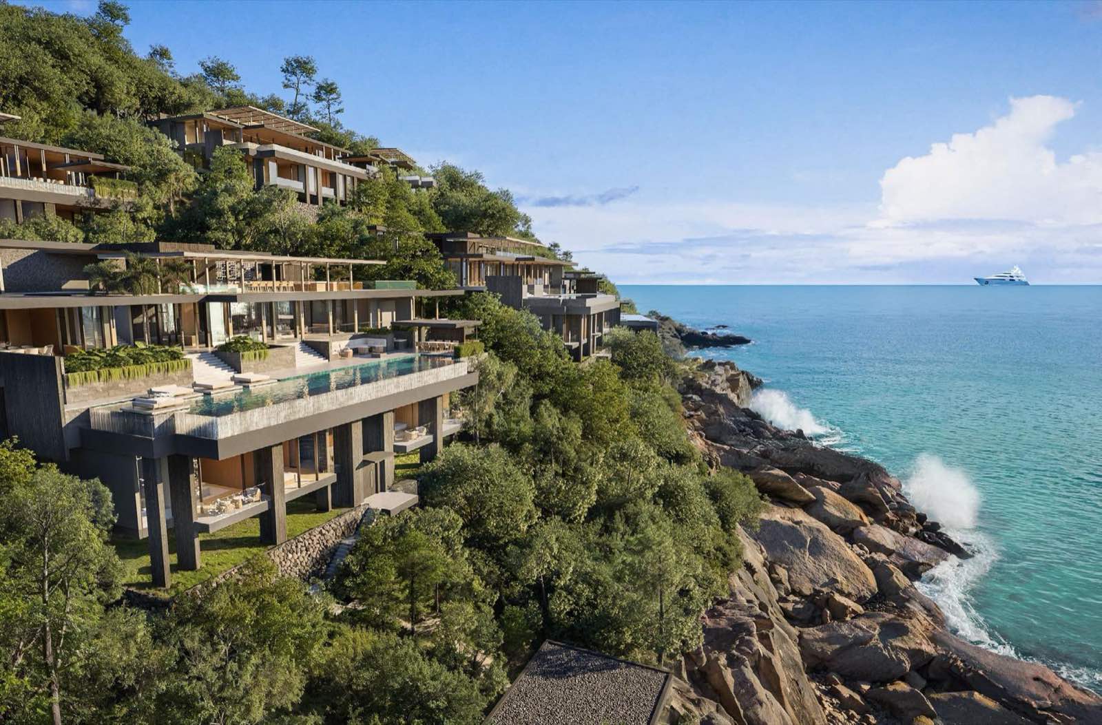 Phuket Kamala Residences 安達曼海之上的崖邊別墅,效果圖