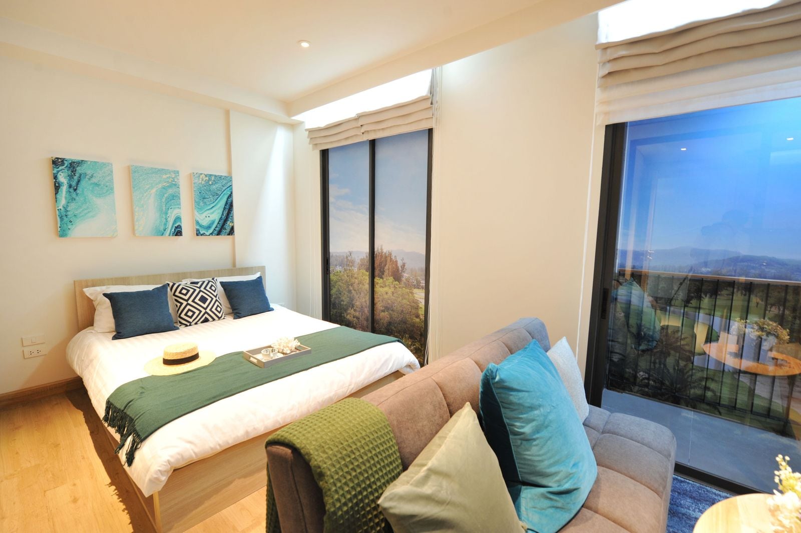 Skypark Celeste Laguna Phuket 1A 户型样板间卧室的照片