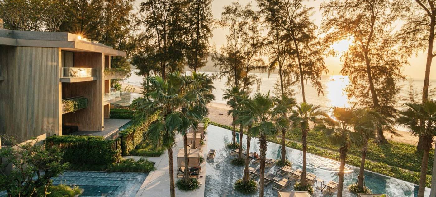 Phuket、Kamala、Twinpalms Residences MontAzure 臨海的一段,位於 Kamala Beach 北端