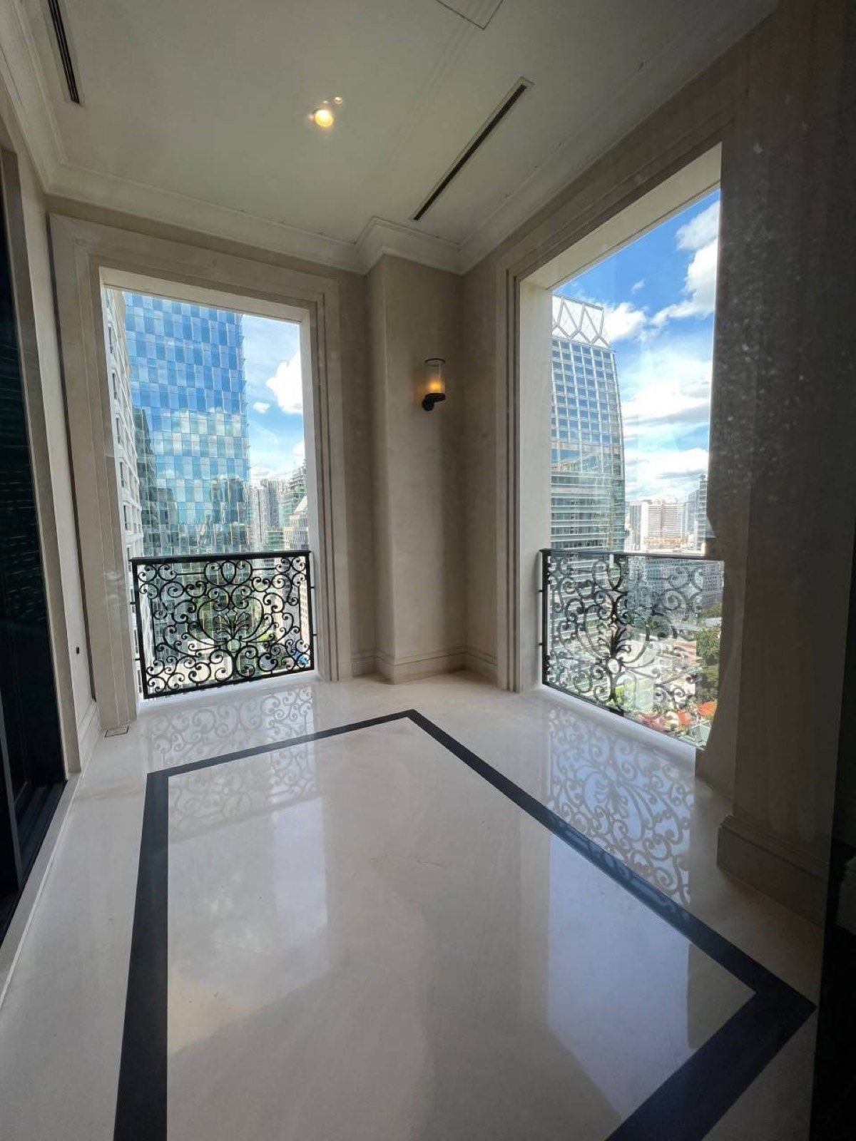 Balcony marble floor — a residence at 98 Wireless, Wireless Road, Bangkok