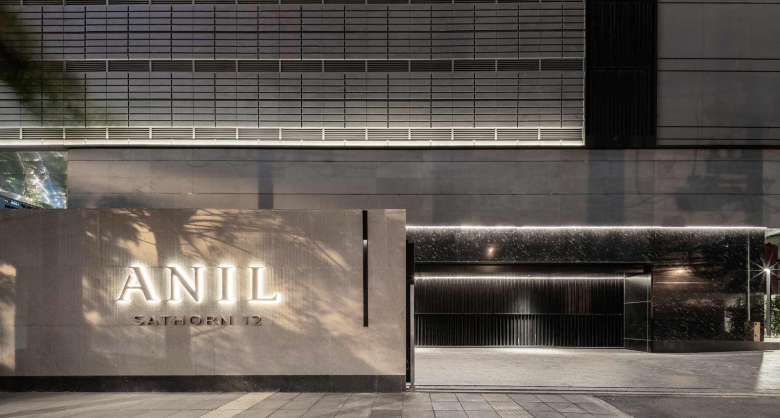 The residential lobby at ANIL Sathorn 12 on Sathorn Soi 12, Bangkok