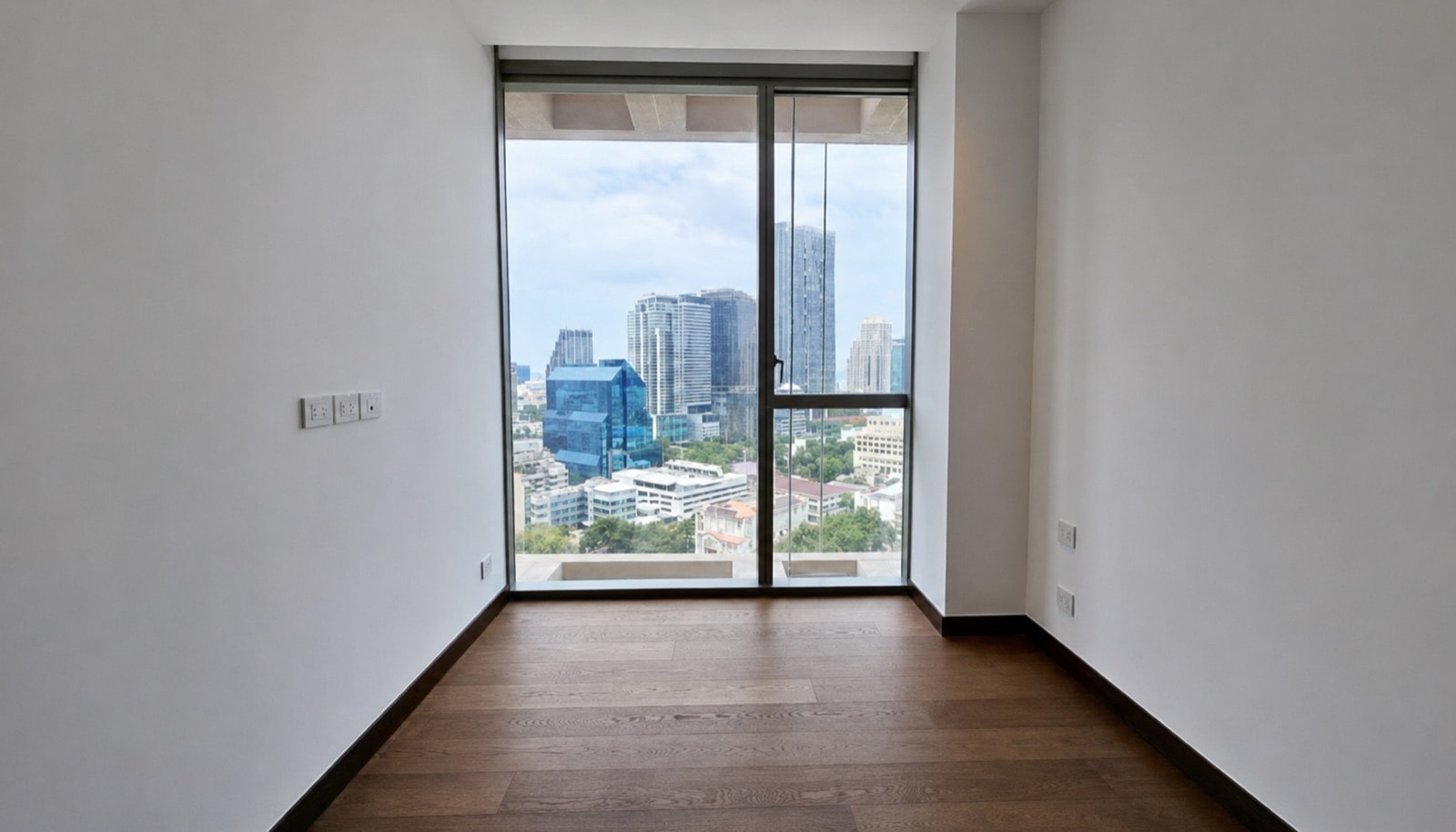 Interior of a resale residence at Dusit Central Park, 946 Rama IV Road, Bangkok, a two-bedroom home with a city view