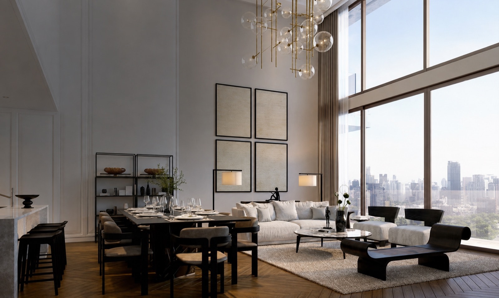 Interior of a resale residence at Dusit Central Park, 946 Rama IV Road, Bangkok, a three-bedroom residence