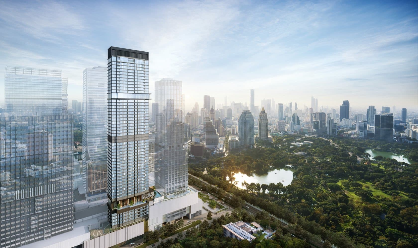 EI8HTEEN SEVEN,位於 Wireless Road One Bangkok 之內的住宅大樓(曼谷)