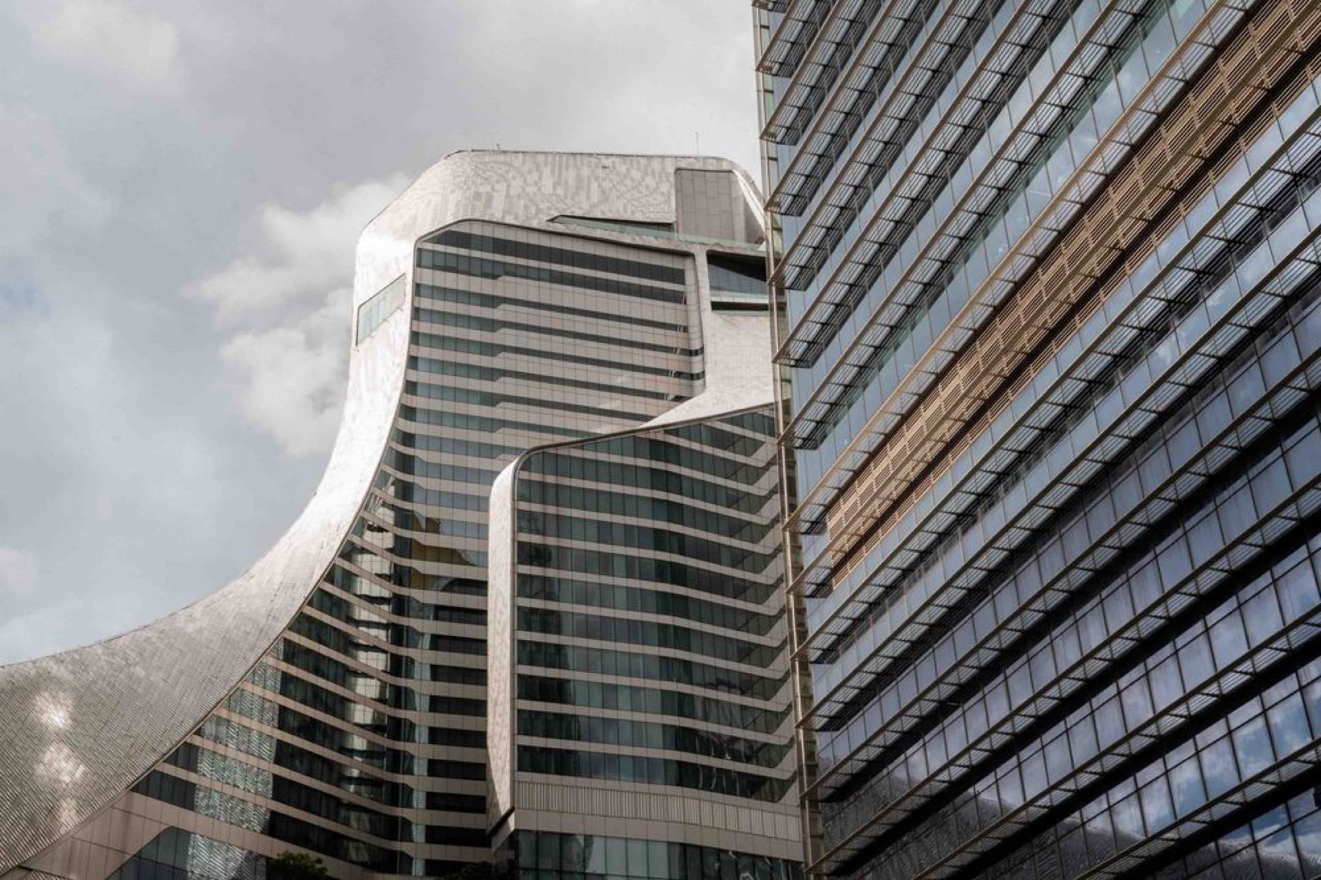 The Embassy Wireless tower on Wireless Road in central Bangkok, a Hongkong Land and Noble Development project