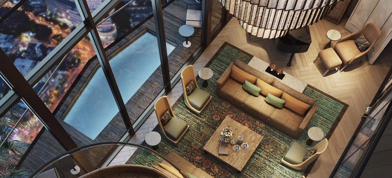 The Residences at Mandarin Oriental, Bangkok 的一個 Penthouse,俯瞰 Chao Phraya 河