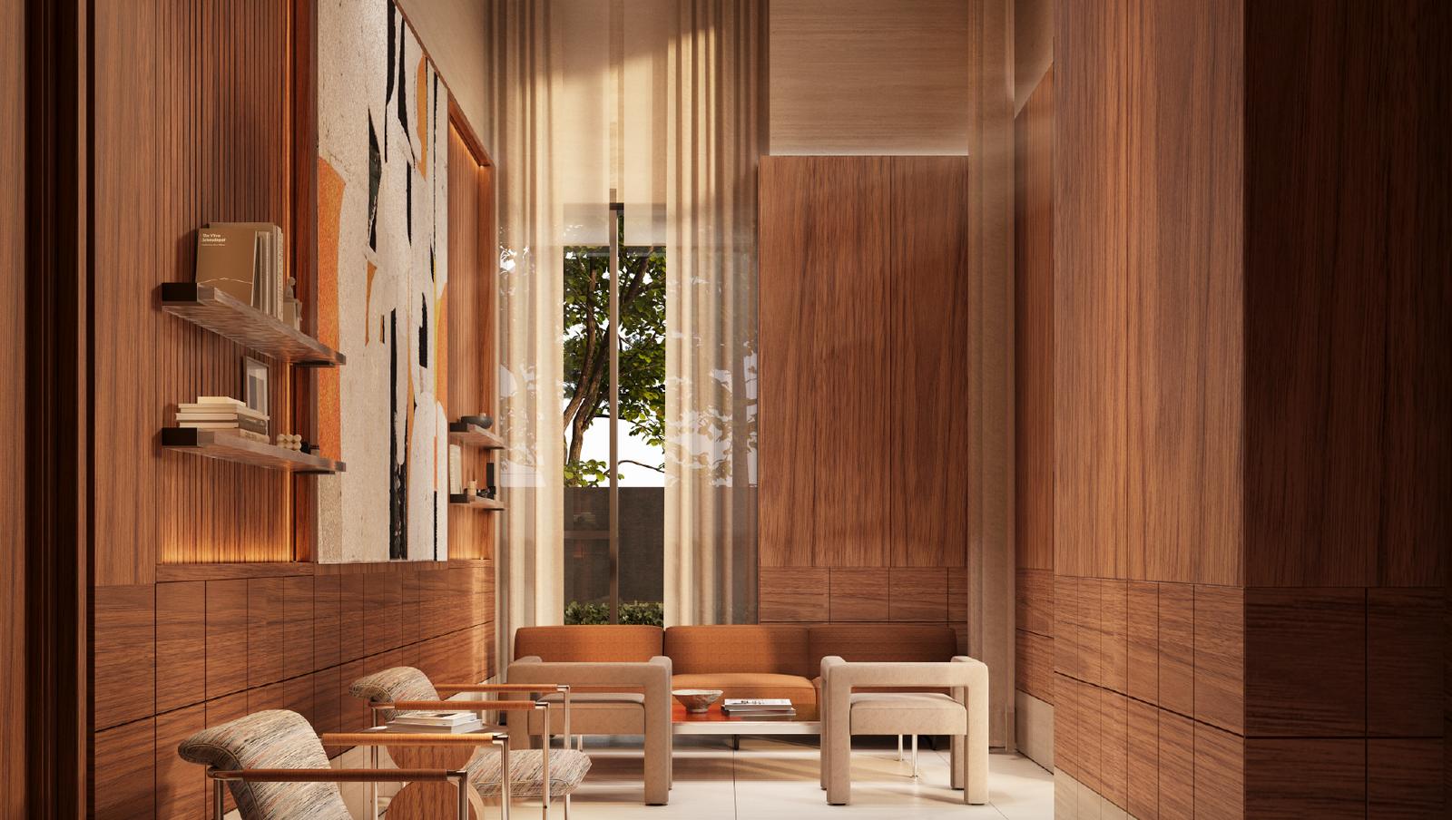 MAVISTA Phrom Phong: render of the ground-floor recreation room