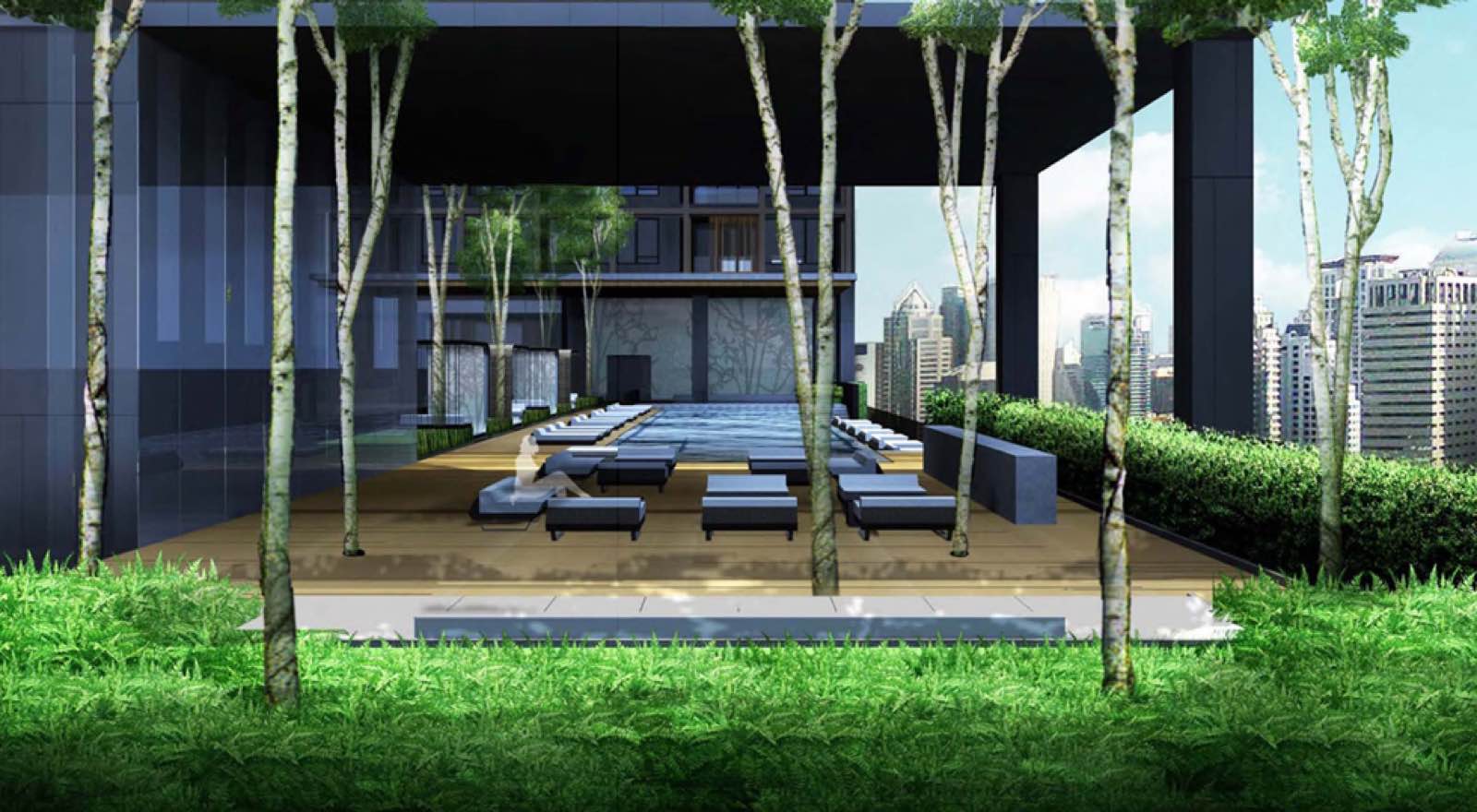 A wellness and fitness facility at Sindhorn Residence Langsuan in central Bangkok