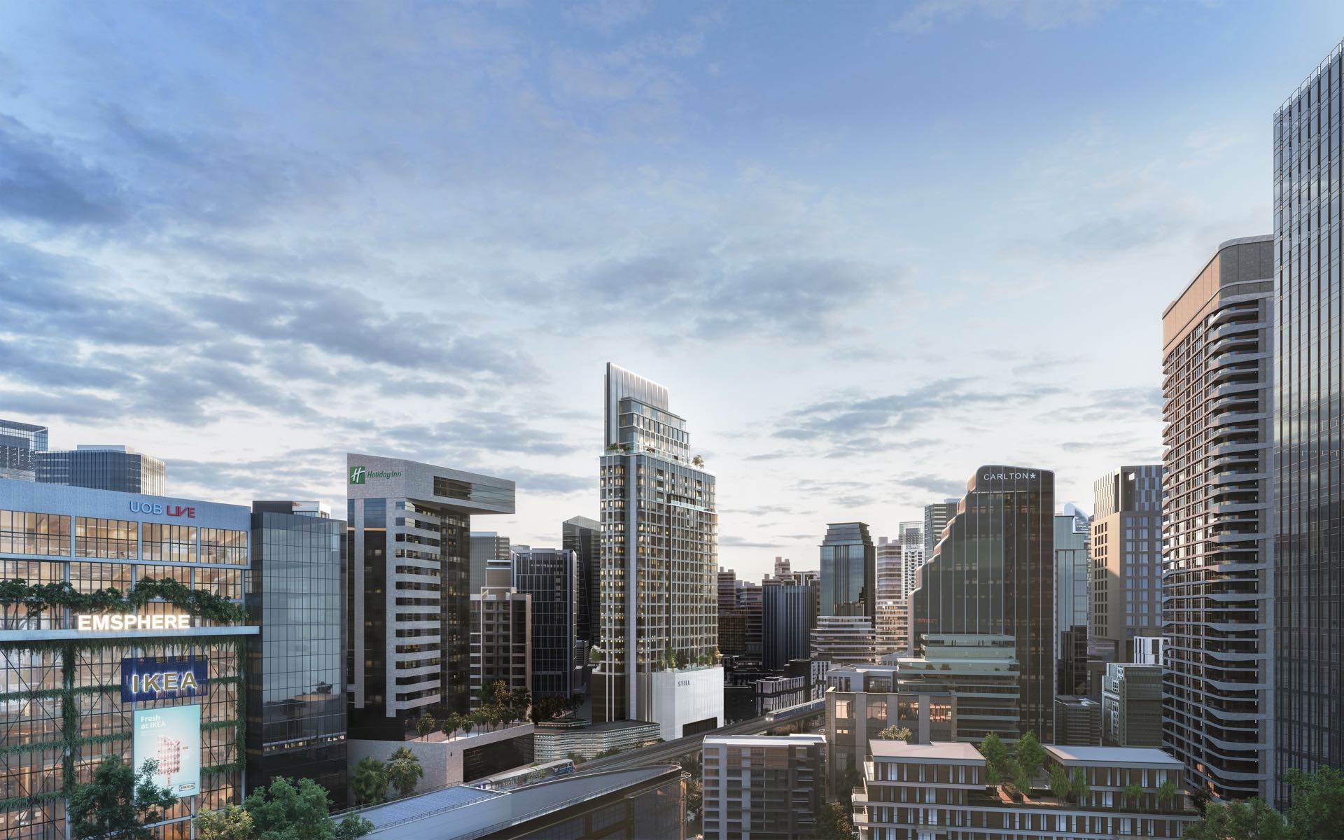 STILL Sukhumvit 20 seen from the Asok skyline, an artist’s impression of the 30-floor tower on Sukhumvit Soi 20
