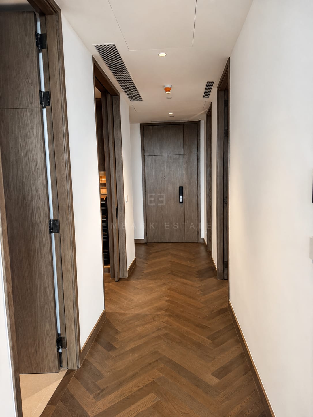 Entry foyer at Dusit Residences, Dusit Central Park, Bangkok, leading from the private lift lobby