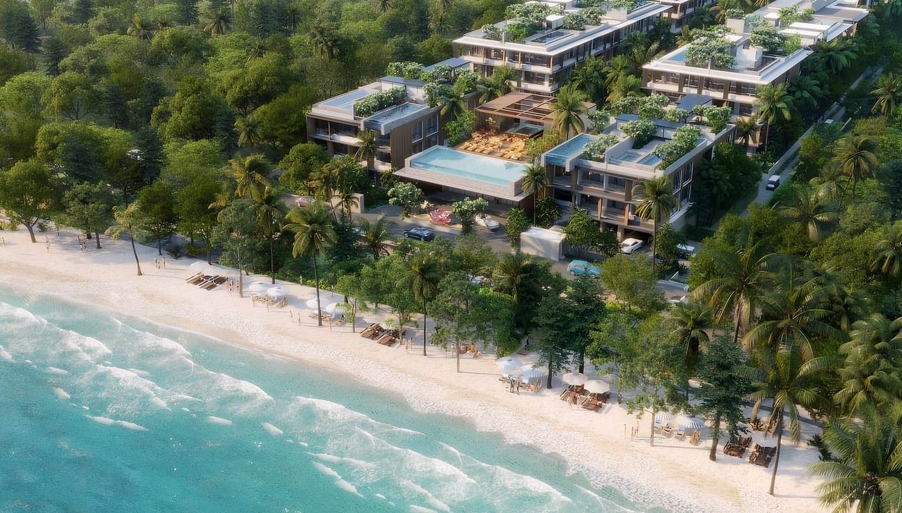 The developer's render of Eden Residences, Gardens of Eden, Phuket, an off-plan project behind Bang Tao Beach